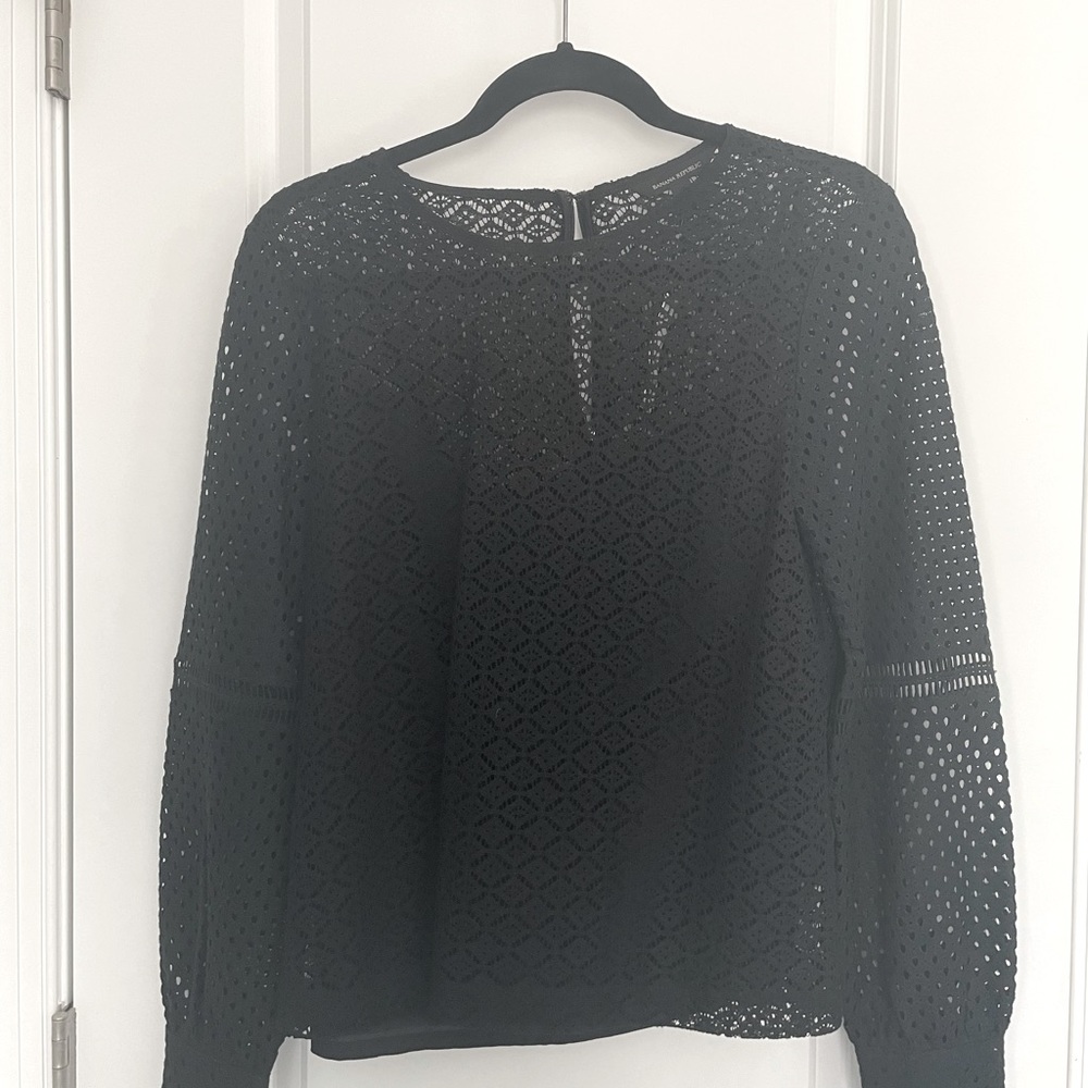 Banana Republic Sz XS eyelet blouse